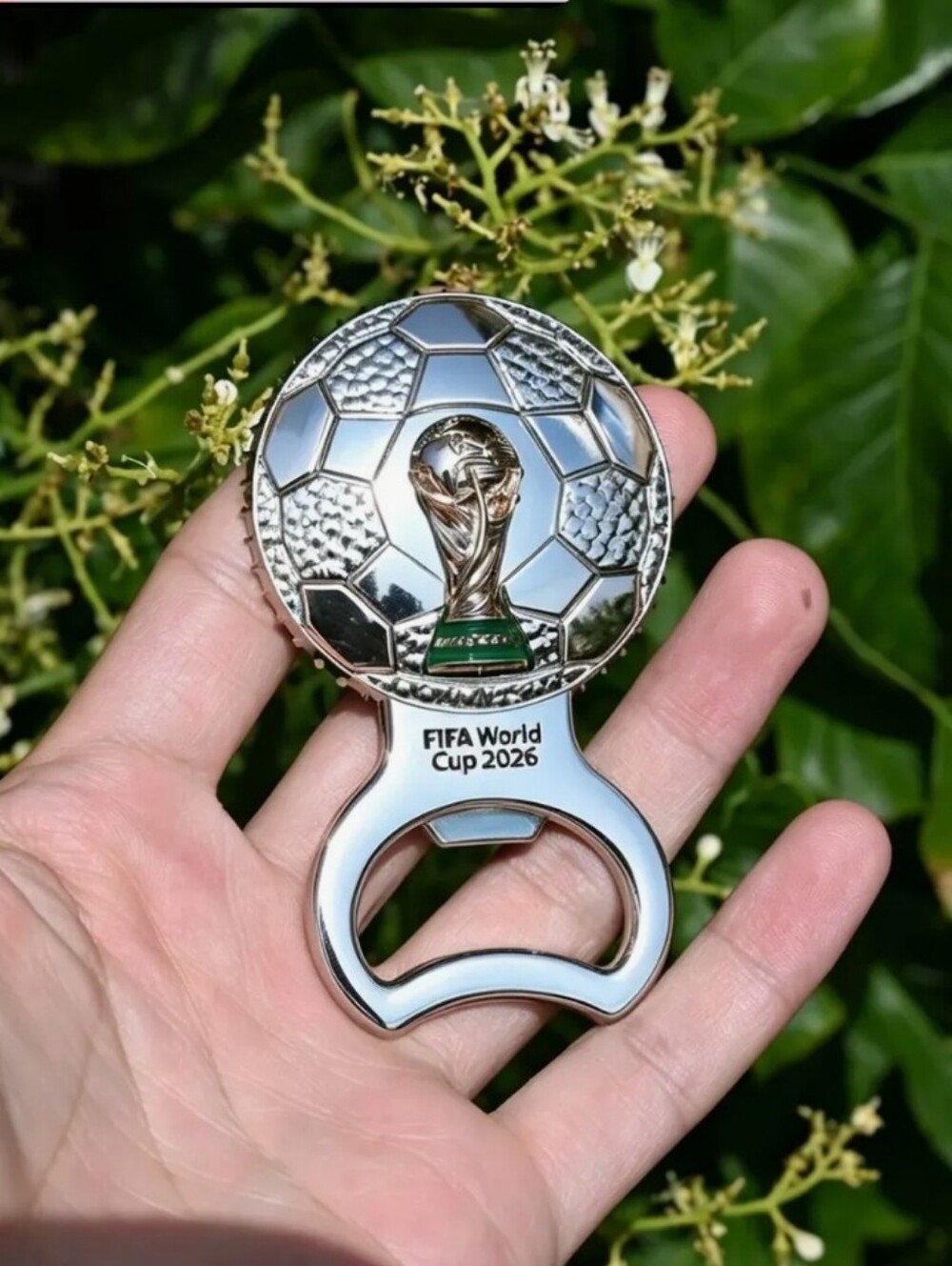 Source Unknown Silver FIFA World Cup 2026 Bottle Opener Magnet